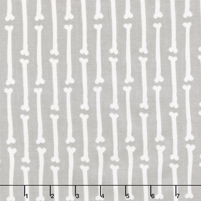 Cats, Bats and Jacks - Bones Gray Yardage