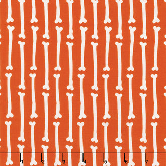 Cats, Bats and Jacks - Bones Orange Yardage