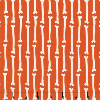 Cats, Bats and Jacks - Bones Orange Yardage