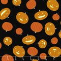 Cats, Bats and Jacks - Main Black Glow in the Dark Yardage Alternative View #1