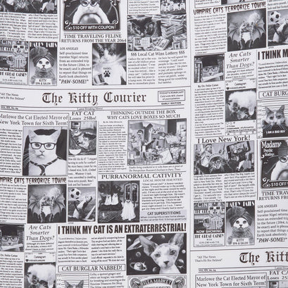 Cats - Cat Burglar Newsprint Yardage