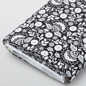 Jardin Noir - Jet Floral 10 Yard Bolt