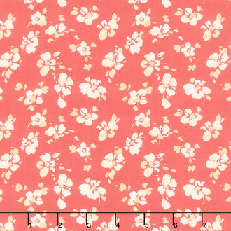 All is Well - Rising Blooms Red Yardage