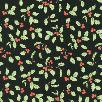 Nicholas - Holly Days Black Yardage