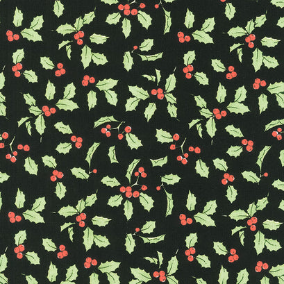 Nicholas - Holly Days Black Yardage