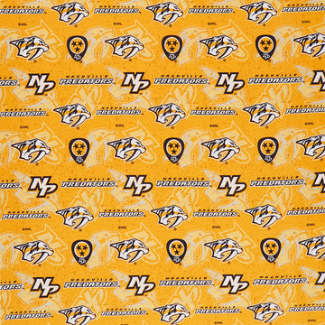 NHL - Nashville Predators Tone on Tone Yellow Yardage Primary Image