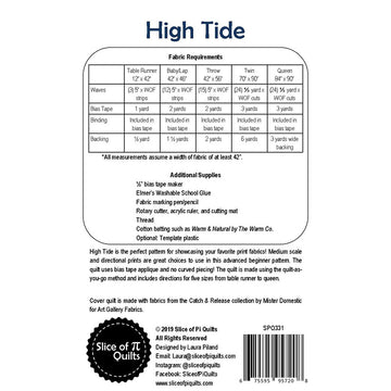 High Tide Quilt Pattern Alternative View #1