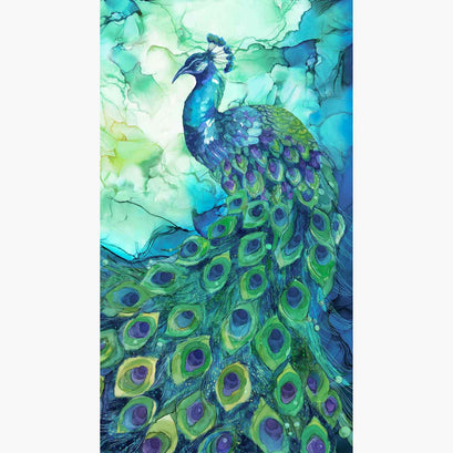 Allure - Peacock Turquoise Multi Panel