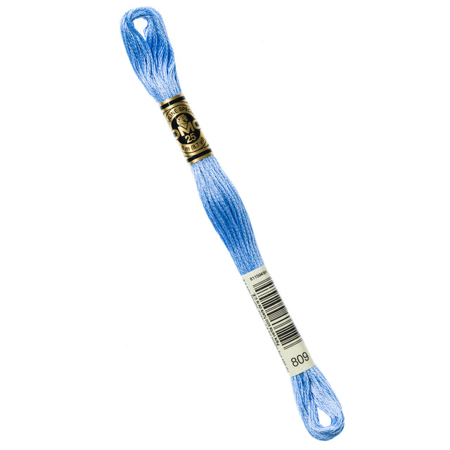Blue Dmc Thread DMC Embroidery Floss - 809 Delft Blue