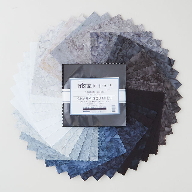 Artisan Batik Solids - Prisma Dyes - Stormy SkiesCharm Pack Primary Image