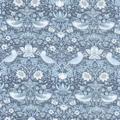 Buttermere - Mini Strawberry Thief Indigo Yardage