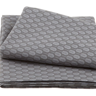 Twelve to Midnight - Art Deco Feathers Medium Dark Gray 3 Yard Cut