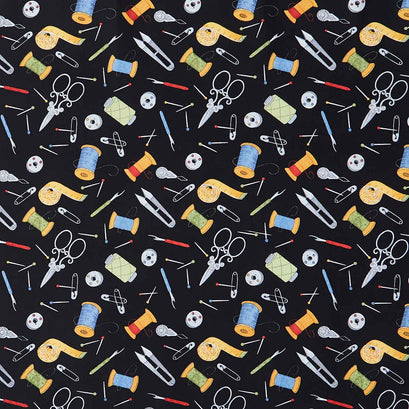 Common Threads - Notions Black Yardage