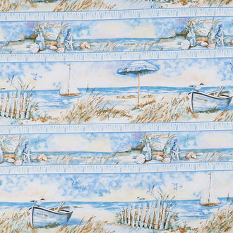 Coastal Sanctuary - Beach Repeating Stripe Multi Yardage