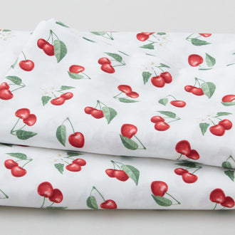 Fresh & Sweet - Cherry Toss Cream 3 Yard Cut