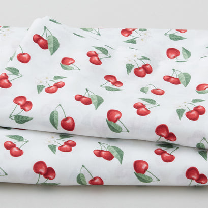 Fresh & Sweet - Cherry Toss Cream 3 Yard Cut