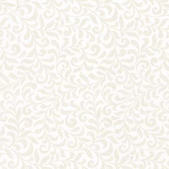 Cardinal Christmas - Scroll White Yardage