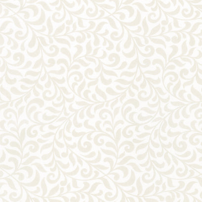 Cardinal Christmas - Scroll White Yardage