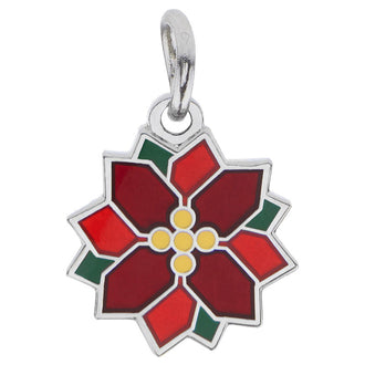 Patched Poinsettia Charm