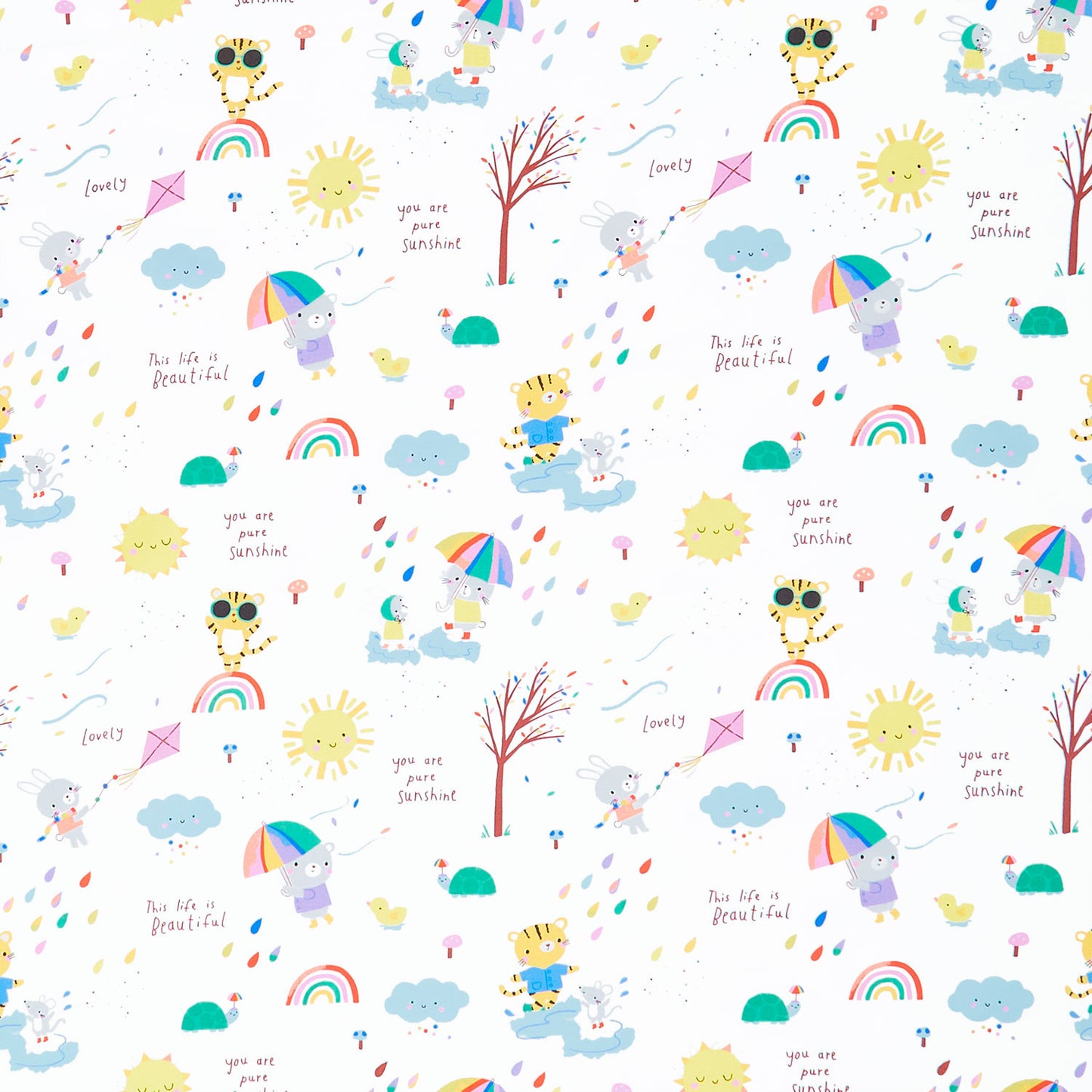 Whatever the Weather - All Weather Friends Cloud Yardage Primary Image
