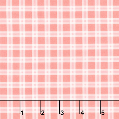Spring's in Town - Plaid Coral Yardage