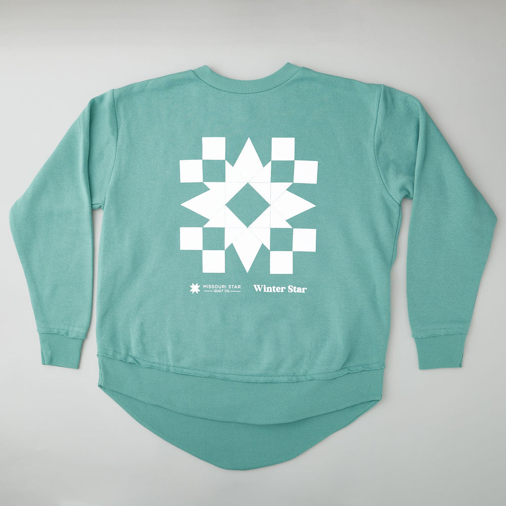Winter Star, Winter Quilt Block Sweatshirt - XL Primary Image