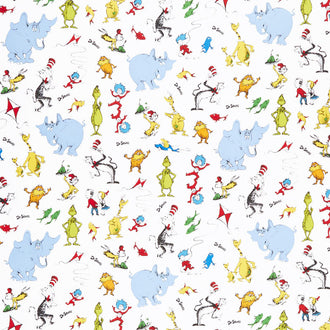 Celebrate Seuss! - Characters White Yardage