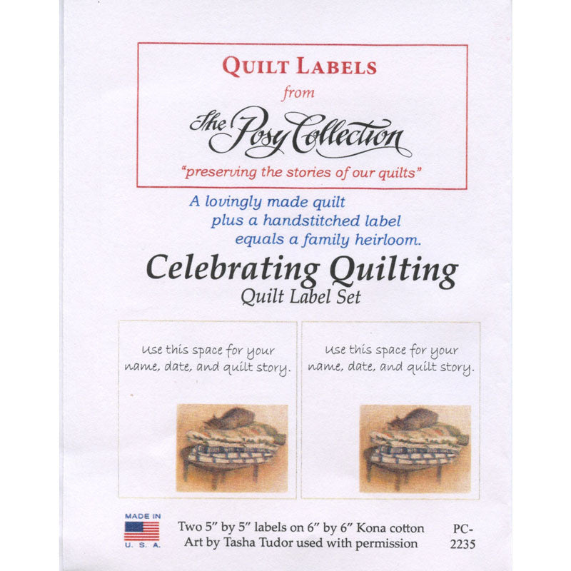 Tasha Tudor Celebrating Quilting Quilt Labels