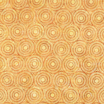 Celestials Batiks - Mosaic Light Gold Yardage