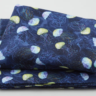 Paradise Bay - Jellyfish Toss Navy 3 Yard Cut