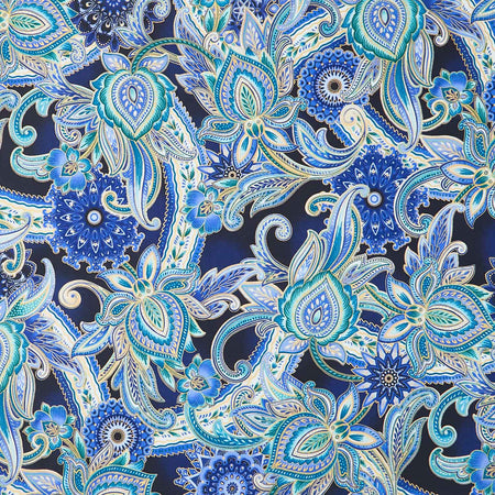 Robert Kaufman Groovy Psychedelic Paisley Fabric By the Yard