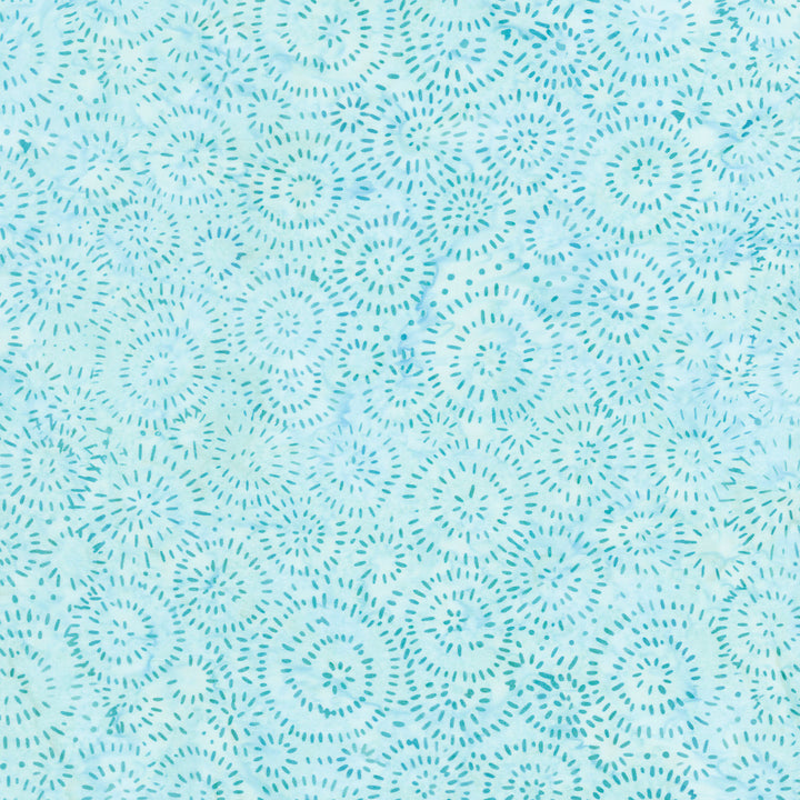 Artisan Batiks - Splash Sunbursts Mint Yardage Primary Image
