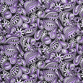 Xanadu - Paisley Rhythm Purple Yardage