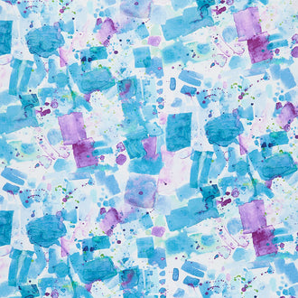 Sanibel - Watercolor Splash Multi Color Yardage