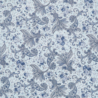 Midnight Garden - Paisley Gray Yardage