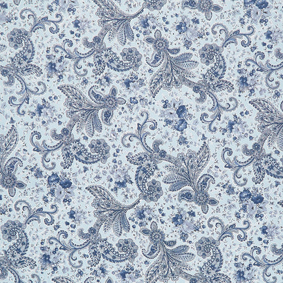 Midnight Garden - Paisley Gray Yardage