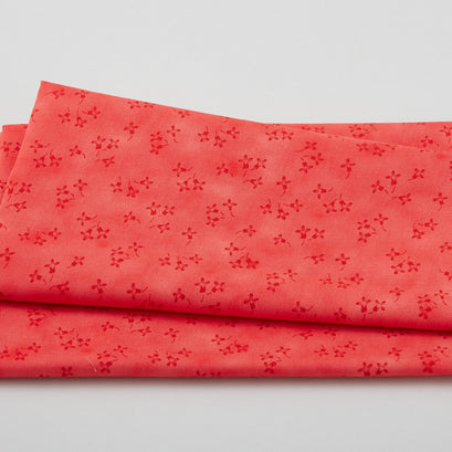 Quilter's Coordinates - Tiny Berry Flowers Red One Yard Cut