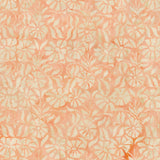 Morris Tiles Batiks - Daisy Tile Orange Cantaloupe Yardage Primary Image