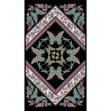 Alluring Butterflies - Butterfly Kaleidscope Black Metallic Panel Primary Image