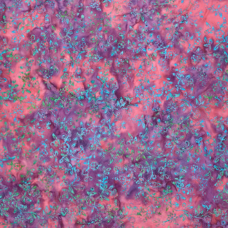 Chantilly Batiks - Dot Vine Mixed Berry Yardage