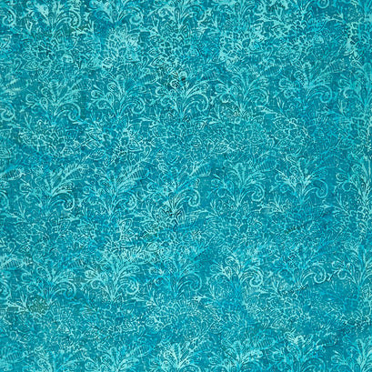 Chantilly Batiks - Paisley Lace Teal Yardage
