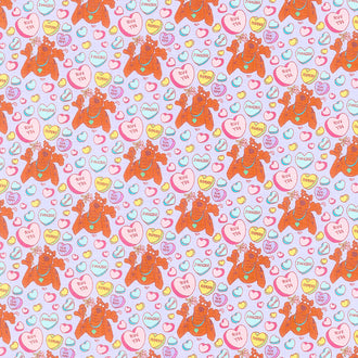 Character Valentine's Collection - Scooby-Doo Ruv You Light Purple Yardage