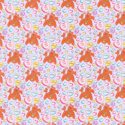 Character Valentine's Collection - Scooby-Doo Ruv You Light Purple Yardage