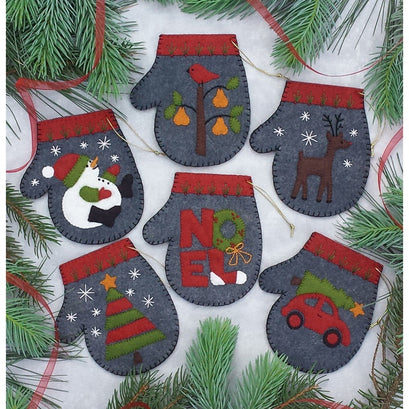 Charcoal Mittens Ornaments Kit