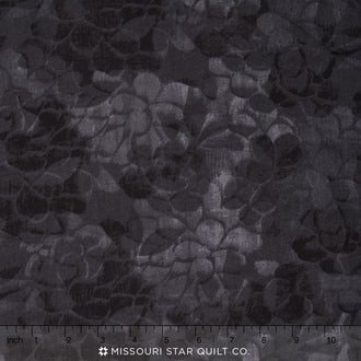 Charisse - Floral Black 108" Wide Backing