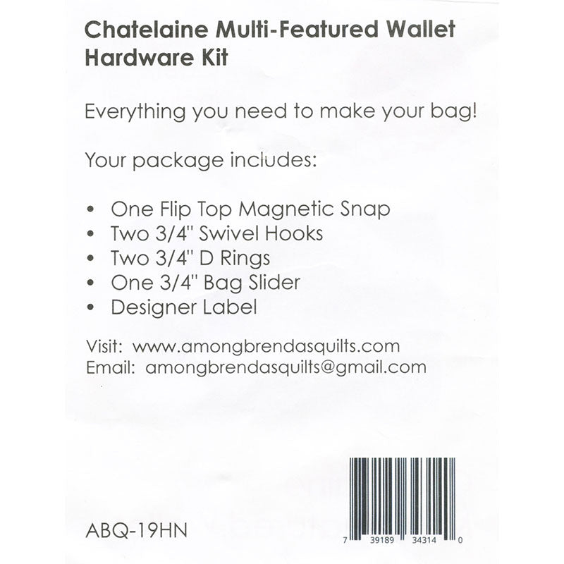 Chatelaine Multi-Featured Wallet Hardware Kit Alternative View #2