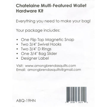 Chatelaine Multi-Featured Wallet Hardware Kit Alternative View #2