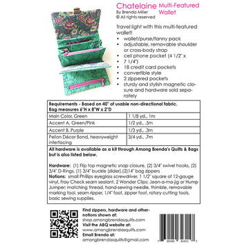 Chatelaine Multi-Featured Wallet Pattern Alternative View #1