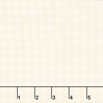Check Plaid Cream Yardage