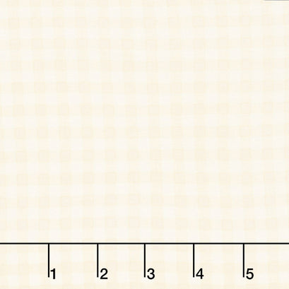 Check Plaid Cream Yardage